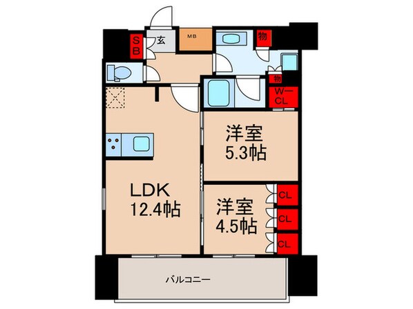 コンフォリア東陽町の物件間取画像